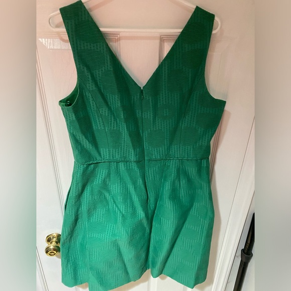 J Crew light corduroy green a line dress with pockets size 14 - Picture 6 of 7